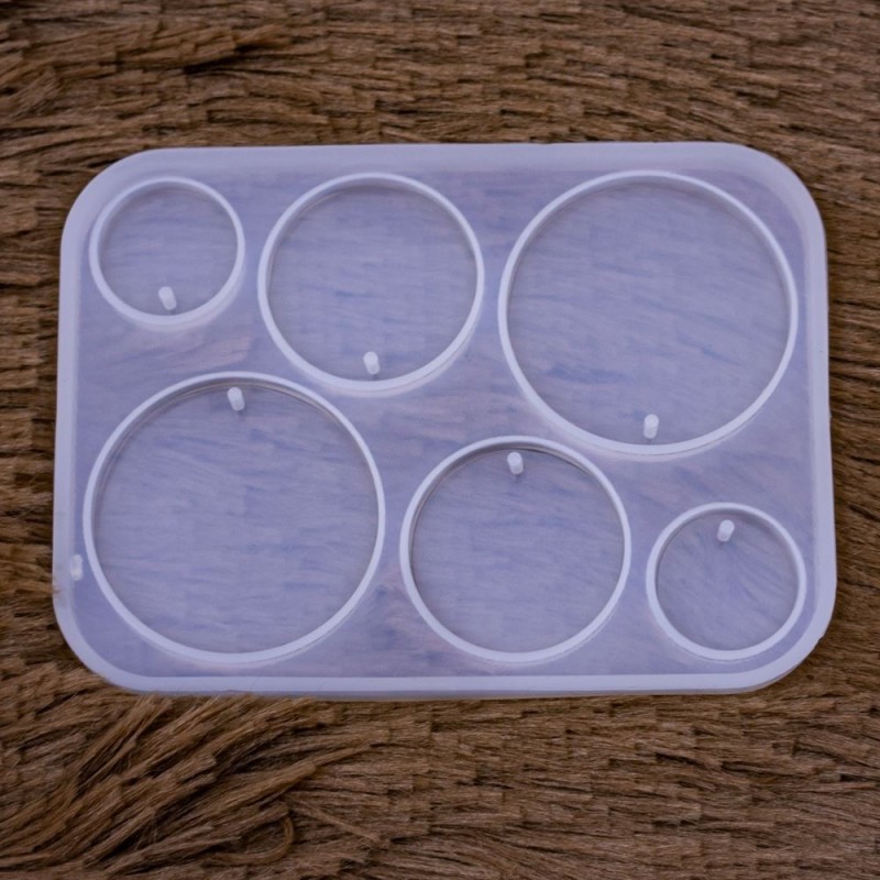 Molde de silicona dijes 6 diseños 108x80mm