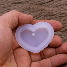 Molde de silicona corazon 53x41mm
