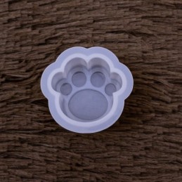 Molde de silicona pata de gato 3.5x3.5cm