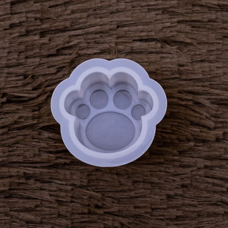 Molde de silicona pata de gato 3.5x3.5cm