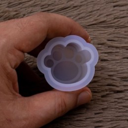 Molde de silicona pata de gato 3.5x3.5cm