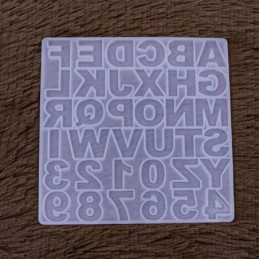 Molde de silicona abc mayuscula 13.9cm