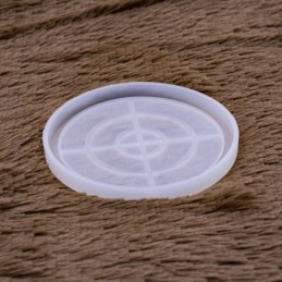 Molde de silicona posavasos circular con brillo 11