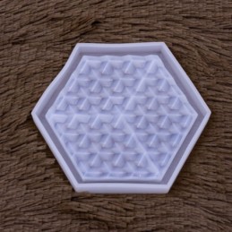 Molde de silicona posavaso hexagonal 105x122mm