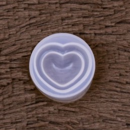 Molde de silicona corazon 3d 3.6x1.4cm