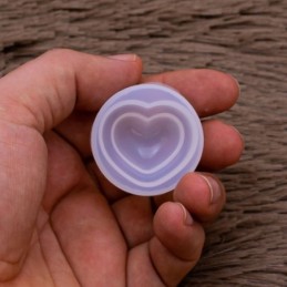 Molde de silicona corazon 3d 3.6x1.4cm