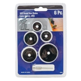 Set de sierra para mini torno hss 6pc