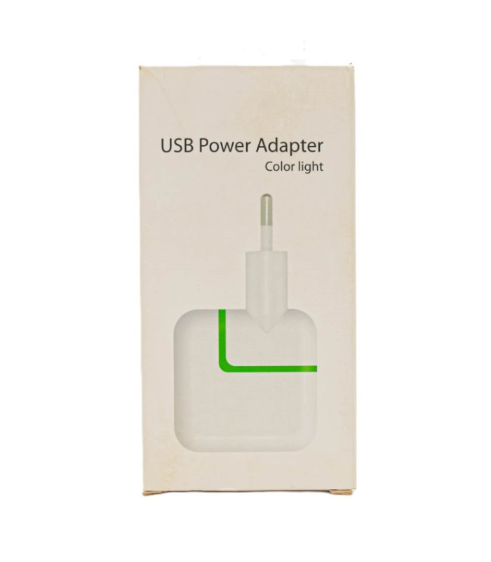 Cargador usb con luz led