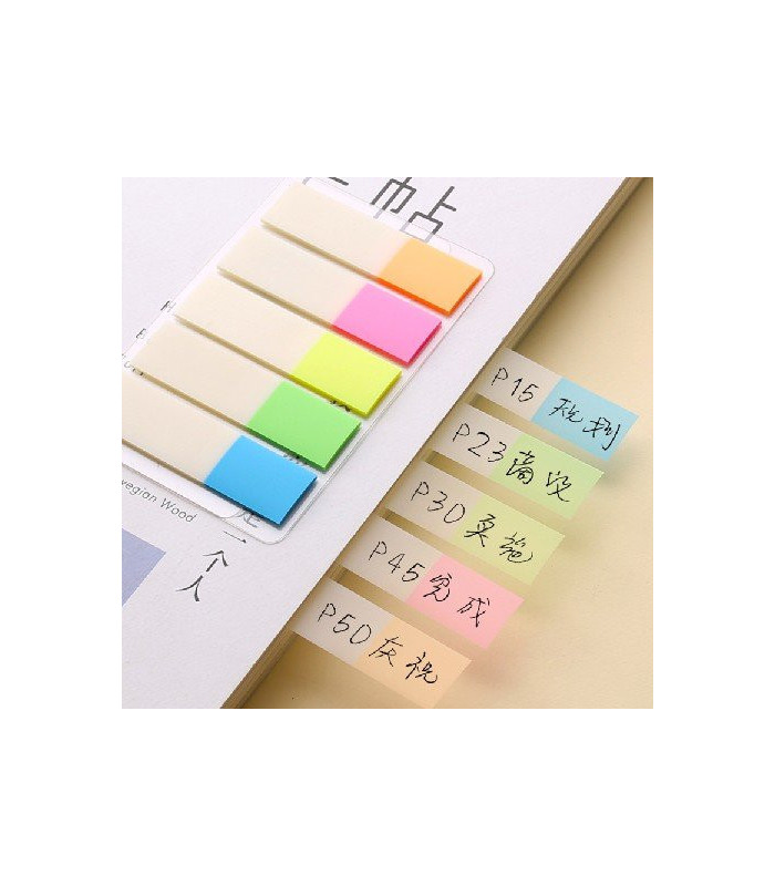 STICKER SEÑALADOR 5COLOR