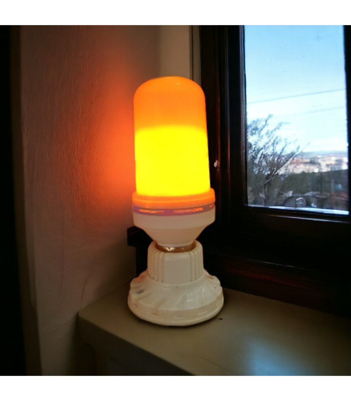 Luz led flama artificial