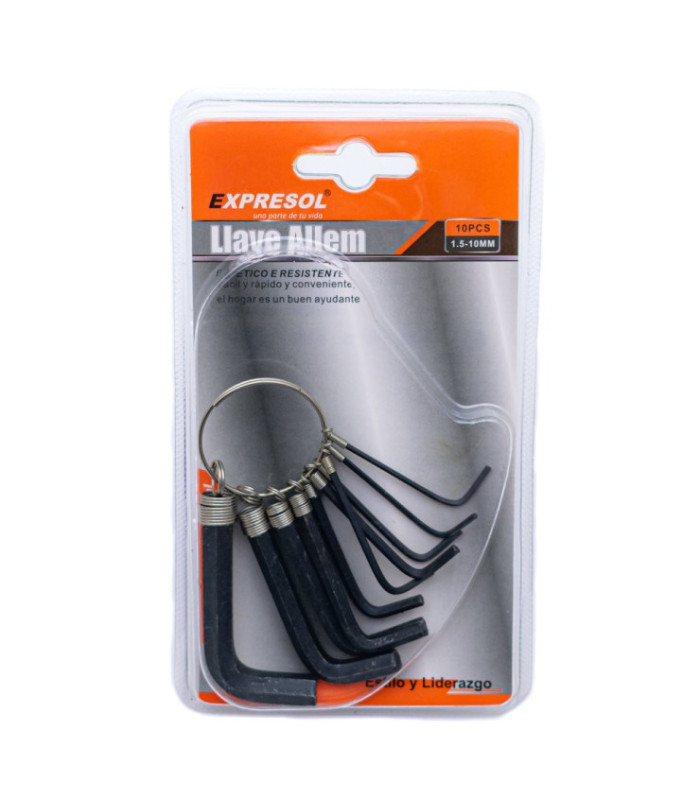 LLAVE ALLEN JUEGO 10PC EXPRESOL