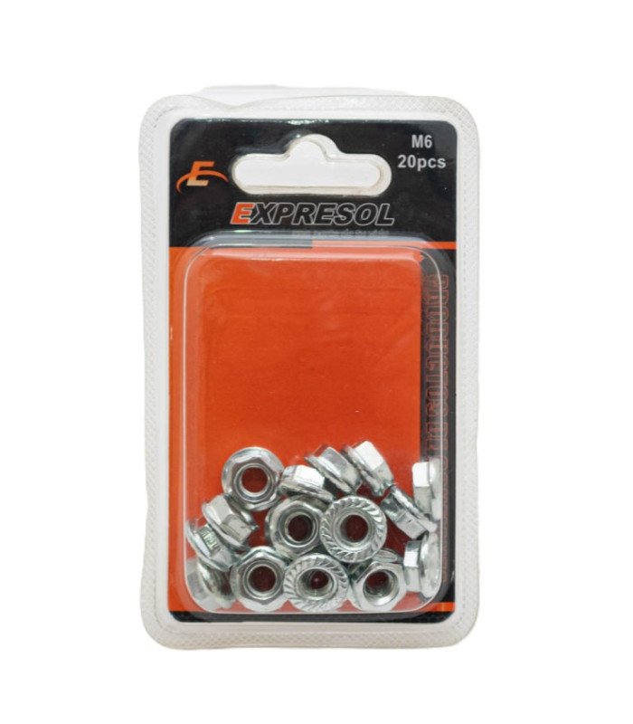 Paquete de tuerca 6mm 20pc EXPRESOL