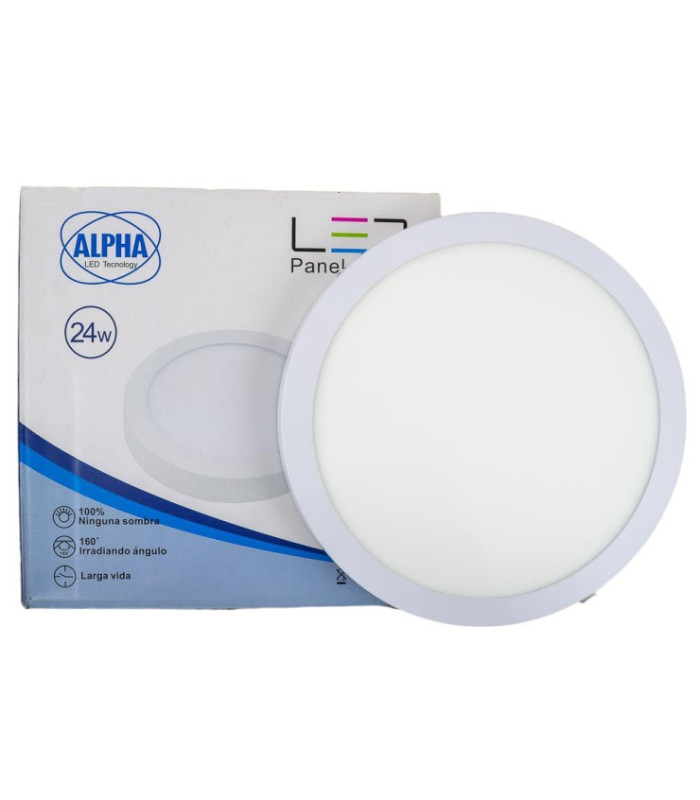 PANEL LED 24W ALPHA REDONDO
