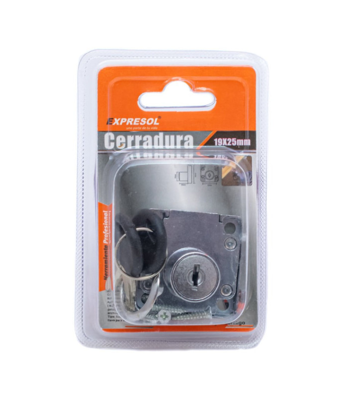 Cerradura para cajon 19x25mm EXPRESOL