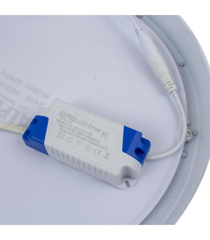 PANEL LED 24W ALPHA REDONDO