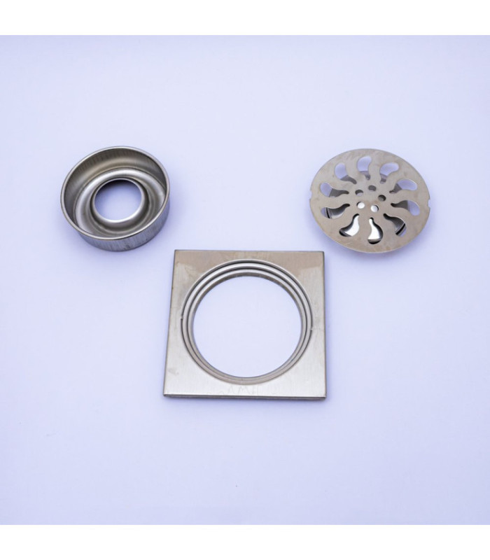 Rejilla inoxidable para baño 12cm