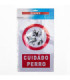 Cartel CUIDADO PERRO 20x30cm