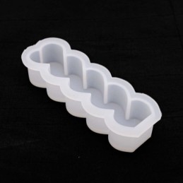 Molde de silicona bara de corazon 32x95mm
