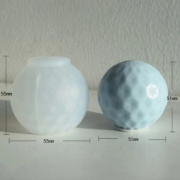 Molde de silicona esfera 5x5.5cm 2pc