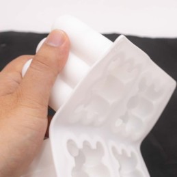 Molde de silicona cubo con borde circular 229mm