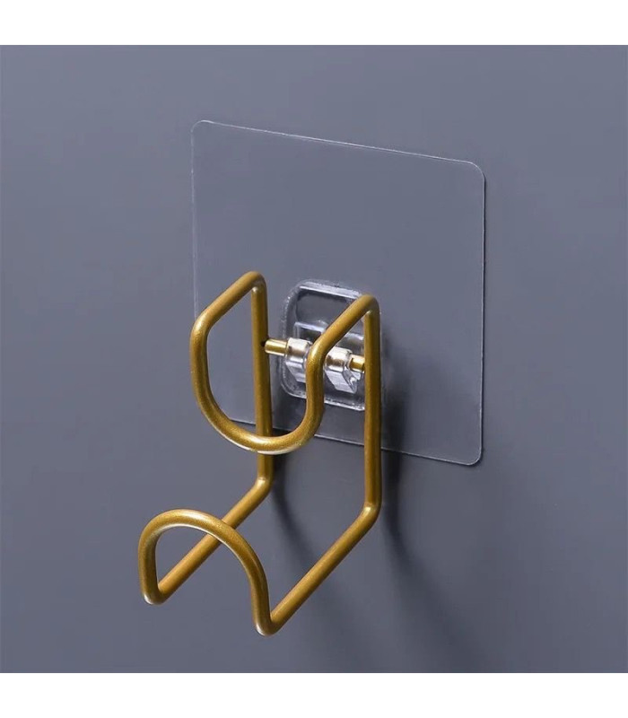 Gancho de Metal 2pc con soporte adhesivo