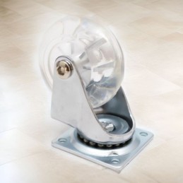 Rueda para mueble giratorio 62mm 30kg