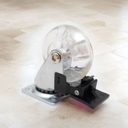 Rueda para mueble giratorio con freno 62mm 30kg