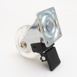 Rueda para mueble giratorio con freno 62mm 30kg
