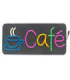 Cartel neon CAFE 46x22cm