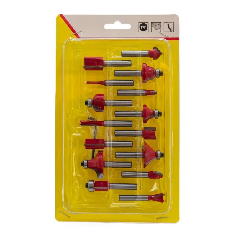 Set de fresa 1/4 15pc