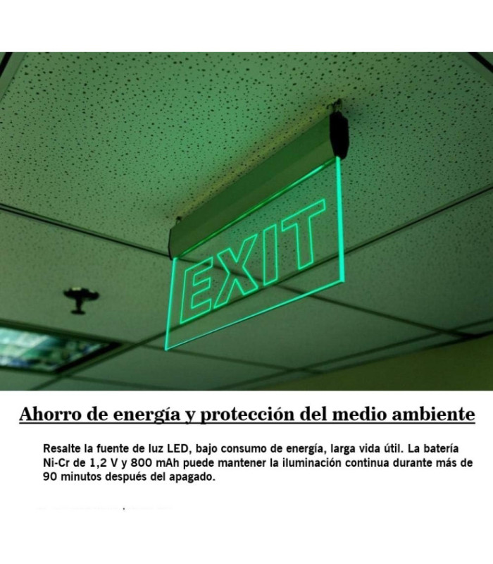 Cartel led EXIT 20x36cm