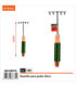Rastrillo de jardin 30cm EXPRESOL