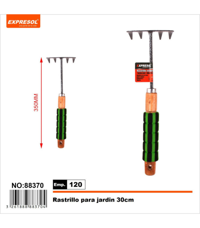 Rastrillo de jardin 30cm EXPRESOL