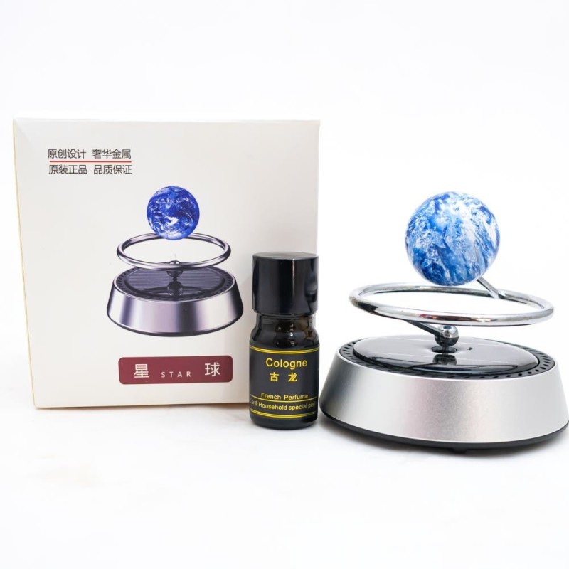 Aromatizante solar con diseño planeta