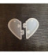 Molde de silicona corazon doble colgante 3cm