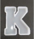 Molde de silicona letra K 167x138x20mm