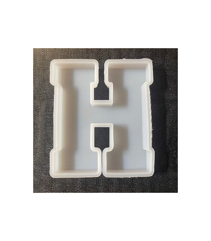 Molde de silicona letra H 167x130x20mm