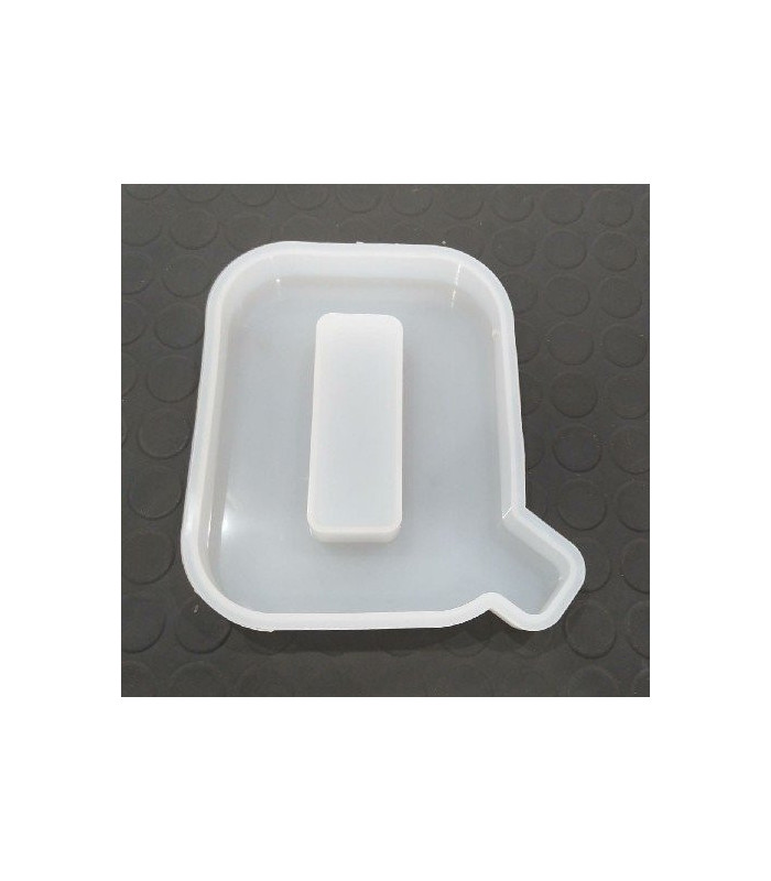 Molde de silicona letra Q 165x130x20mm