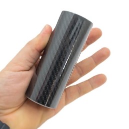 Adhesivo fibra de carbono negro 10cm