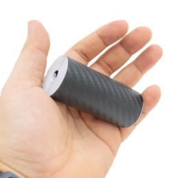 Adhesivo fibra de carbono negro 7cm
