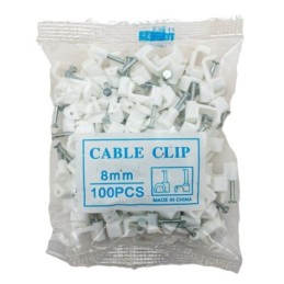 Grampa para cable cuadrado 8mm 100pc