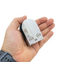 Soporte clip para vidrio 24x42x64mm