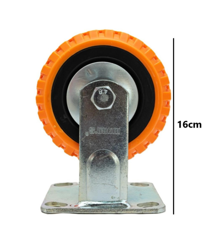 RUEDA NARANJA FIJO 5PULG WYNNS