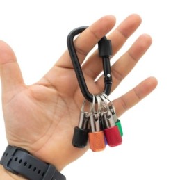 Soporte tipo llavero para punta destornillador 5pc