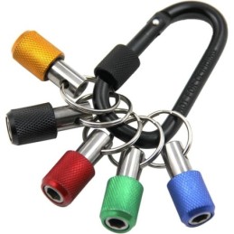 Soporte tipo llavero para punta destornillador 5pc