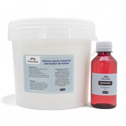 Caucho de silicona curado estaño 3kg 100:3