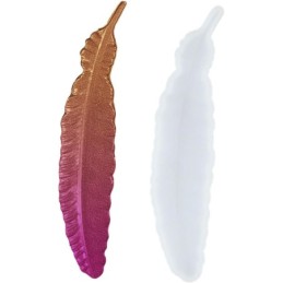 Molde de silicona pluma 16x3.5cm