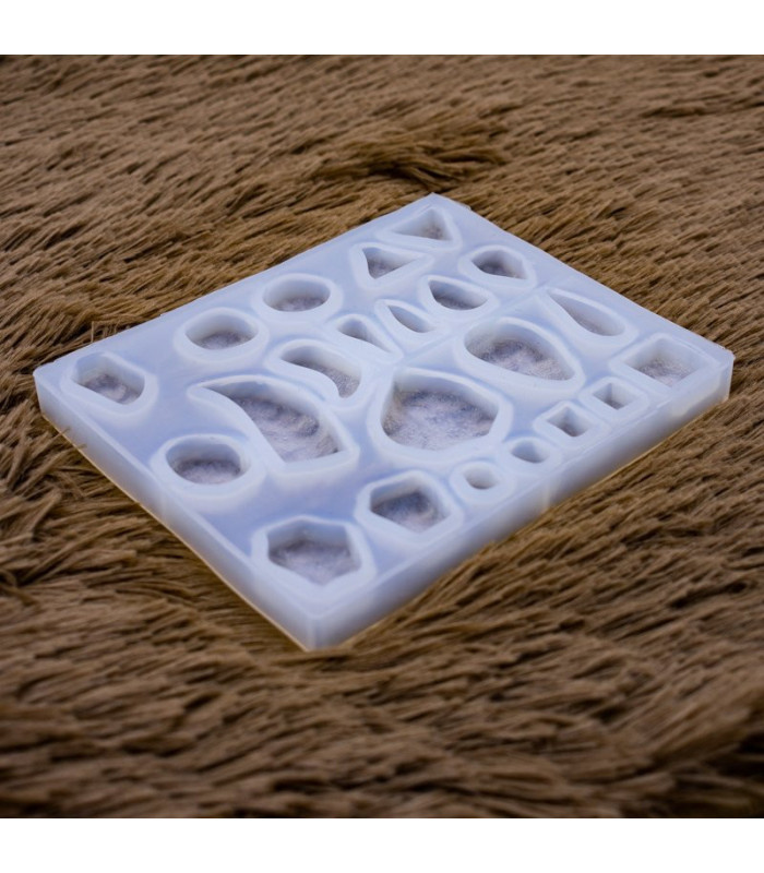 Molde de silicona piedras 22 diseños 142x118mm