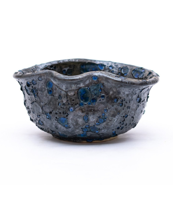 Maceta craquelado con forma 10x10x5.5cm