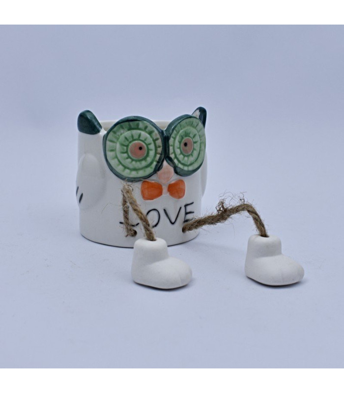 Maceta buho con patitas 7.7x8cm